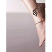 Dikenli Yılan Ejderha Tattoo Geçici Dövme Şablonları Kına Kalıpları thumbnail 2