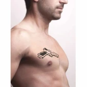 Tabanca Witness Elite Match  Tattoo Geçici Dövme Şablonları Kına Kalıpları thumbnail 2