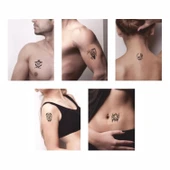 İskeletler 5'li Set Geçici Dövme Kına Şablonu - 2