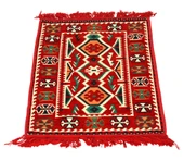 Etnik Motifli Otantik Dekoratif Kilim Desenli Halı (60cmx90cm) M4 - 2