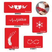 Hayat Yaşamaktır 5'li Set Geçici Dövme Kına Şablonu thumbnail 1