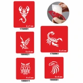 Akrepler 5'li Set Geçici Dövme Kına Şablonu thumbnail 1