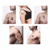 Popüler Simalar 5'li Set Geçici Dövme Kına Şablonu thumbnail 2