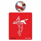 Eros Silah Melek  Tattoo Geçici Dövme Şablonları Kına Kalıpları thumbnail 1