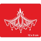 Dantel Motifi 257 Tattoo Geçici Dövme Şablonları Kına Kalıpları - 1