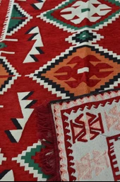 Etnik Motifli Otantik Dekoratif Kilim Desenli Halı (160cmx250cm) M4 - 4