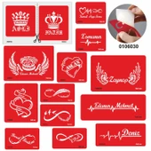 Kına İle İsim Yazma Geçici Dövme Seti Kına ve Fırça Hediyeli - 3