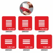 Parmak İçin Çizgi Deseni Set Geçici Dövme Kına Şablonu thumbnail 1