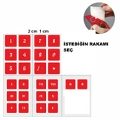 Rakam Dövmesi  1 Adet Rakam Dövme Deseni Tattoo Geçici Dövme Şablonları Kına Kalıpları thumbnail 2