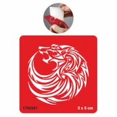 Aileye Bağlı Kurt  Tattoo Geçici Dövme Şablonları Kına Kalıpları thumbnail 1