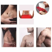 Hayat bir Savaş Desenleri Hint Kınası ile Geçici Dövme Yapma Seti thumbnail 2