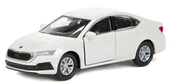 Oyuncak Metal Model Araba 1/36 Çek Bırak Beyaz Octavia - 2