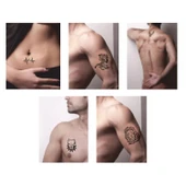 Vahşi Hayvan Desenleri Hint Kınası ile Geçici Dövme Yapma Seti thumbnail 2