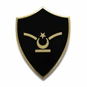 Minyatür Rütbe Astsubay Sağlık Sınıfı Yedek Astsubay - Astsubay Astçavuş (Siyah Zemin JANDARMA) - 1