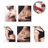 Kelepçe ve Kalp Desenleri Hint Kınası ile Geçici Dövme Yapma Seti thumbnail 2