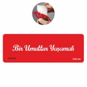 Bir Umuttur Yaşamak El Yazısı  Tattoo Geçici Dövme Şablonları Kına Kalıpları - 1