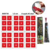 Gotik Sanatsal Harfler Hint Kınası ile Geçici Dövme Yapma Seti - 1