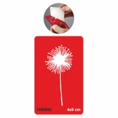 Püf-Çiçeği-Karahindiba Tattoo Geçici Dövme Şablonları Kına Kalıpları - 1