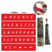 Alfabe Büyük Harfler Hint Kınası ile Geçici Dövme Yapma Seti thumbnail 1