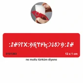 Göktürkçe Ne Mutlu Türküm Diyene  Tattoo Geçici Dövme Şablonları Kına Kalıpları thumbnail 1