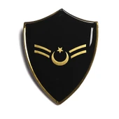 Minyatür Rütbe Astsubay Sağlık Sınıfı Yedek Astsubay - Astsubay Çavuş (Siyah Zemin JANDARMA) thumbnail 1