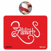 Atatürk Hat Yazısı Geçici Dövme Kına Şablonu Tattoo Geçici Dövme Şablonları Kına Kalıpları thumbnail 1