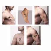 Savaş Aletleri Desenleri Hint Kınası ile Geçici Dövme Yapma Seti - 2