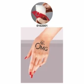 Aman Tanrım Tek Taş  Tattoo Geçici Dövme Şablonları Kına Kalıpları thumbnail 2