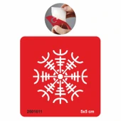 Helm Of Awe Viking Sembolü  Tattoo Geçici Dövme Şablonları Kına Kalıpları thumbnail 1