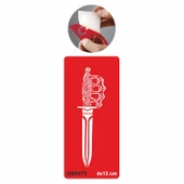 Muşta Kama Hançer  Tattoo Geçici Dövme Şablonları Kına Kalıpları thumbnail 1