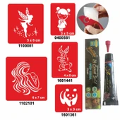 Anne Şefkati Desenleri Hint Kınası ile Geçici Dövme Yapma Seti thumbnail 1