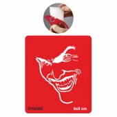 Gerçek Kötü Joker Tattoo Geçici Dövme Şablonları Kına Kalıpları thumbnail 1