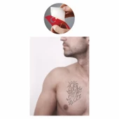 Güneşlenen Deniz Kızı  Tattoo Geçici Dövme Şablonları Kına Kalıpları thumbnail 2