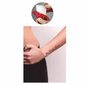 Benim Çılgın Hayatım(İspanyolca)  Tattoo Geçici Dövme Şablonları Kına Kalıpları thumbnail 2