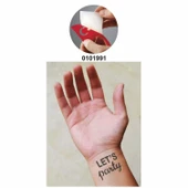 Haydi Partiye!  Tattoo Geçici Dövme Şablonları Kına Kalıpları thumbnail 2