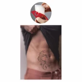 Kadın Ve Dragon Tattoo Geçici Dövme Şablonları Kına Kalıpları thumbnail 2