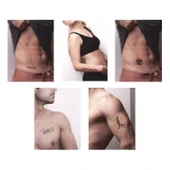 Atatürk Desenleri Hint Kınası ile Geçici Dövme Yapma Seti - 2