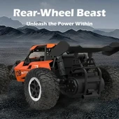 1:16 Off Road Şarjlı RC Uzaktan kumandalı TURUNCU Arazi Aracı 5 Kanallı Tek Bataryalı 20 Km/s Hızında Hediyelik Oyuncak - 5