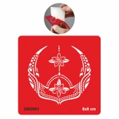 Yaşamın Sembolü Lotus Tattoo Geçici Dövme Şablonları Kına Kalıpları thumbnail 1