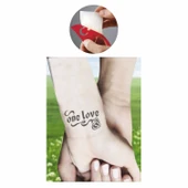 Tek Aşk Tattoo Geçici Dövme Şablonları Kına Kalıpları thumbnail 2