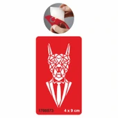 Güçlü Karakter Kurt  Kına Kalıpları Tattoo Geçici Dövme Şablonları Kına Kalıpları thumbnail 1