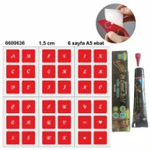 El Yazısı Harfler Hint Kınası ile Geçici Dövme Yapma Seti - 1