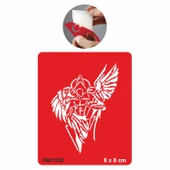 Kanatlı Adam  Tattoo Geçici Dövme Şablonları Kına Kalıpları thumbnail 1