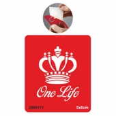 Tek Hayat Taç Tattoo Geçici Dövme Şablonları Kına Kalıpları thumbnail 1