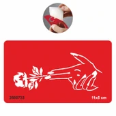 Silah ve Gül  Tattoo Geçici Dövme Şablonları Kına Kalıpları thumbnail 1