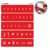 Mini Rakam Ve Desen Seti Geçici Dövme Kına Şablonu thumbnail 1