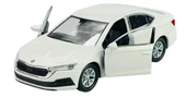 Oyuncak Metal Model Araba 1/36 Çek Bırak Beyaz Octavia - 1