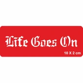 Hayat Devam Ediyor Gotik Tattoo Geçici Dövme Şablonları Kına Kalıpları thumbnail 1