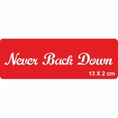 Asla Geri Dönme Tattoo Geçici Dövme Şablonları Kına Kalıpları thumbnail 1