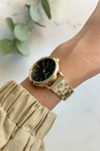 Tirol Siyah Kadran Gold Kordon Kadın Kol Saati thumbnail 2